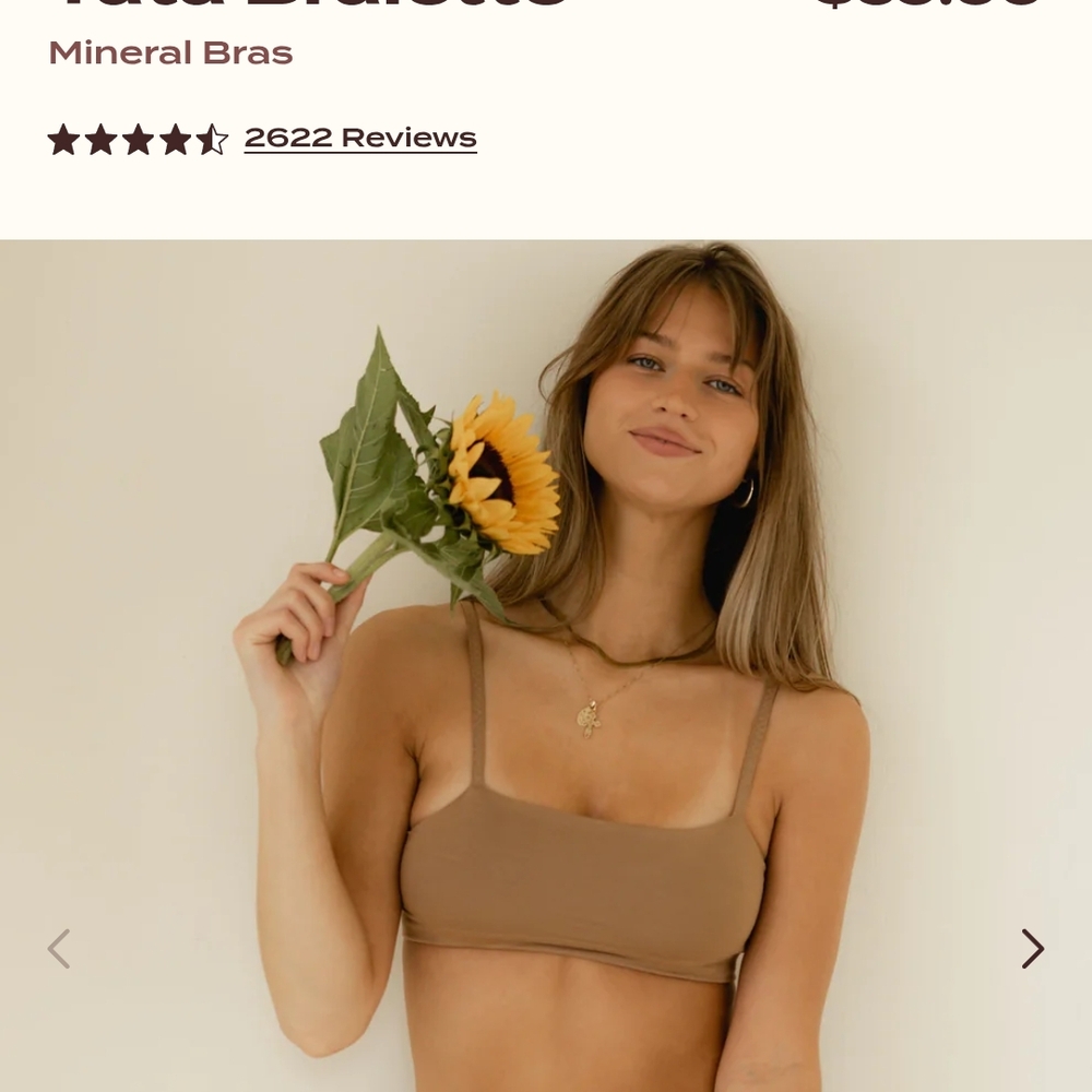 Mineral Bras Women's Tan Bralette